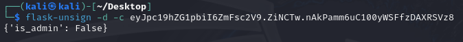 Flask Unsign Output