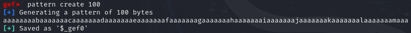 GDB Pattern Create