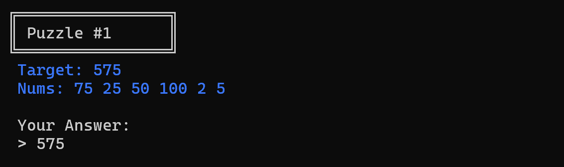 Unable to use Target Number