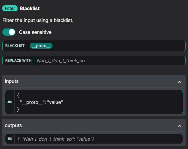 WAF Blacklisting __proto__ String